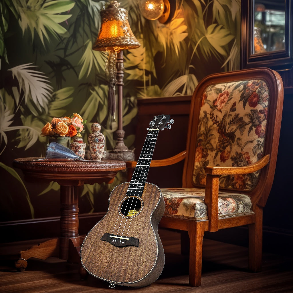 Kalena Concert Left Handed Traditional Vintage Sapele Ukulele