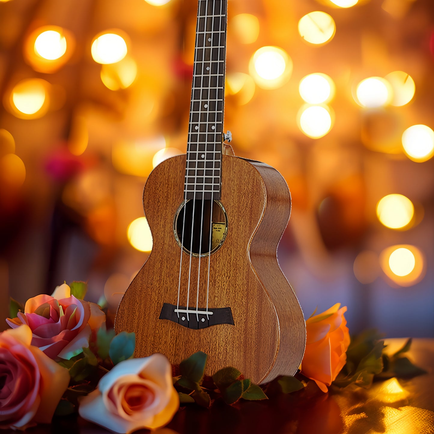 Kalena All Solid Sapele Tenor Ukulele with extra wide fretboard