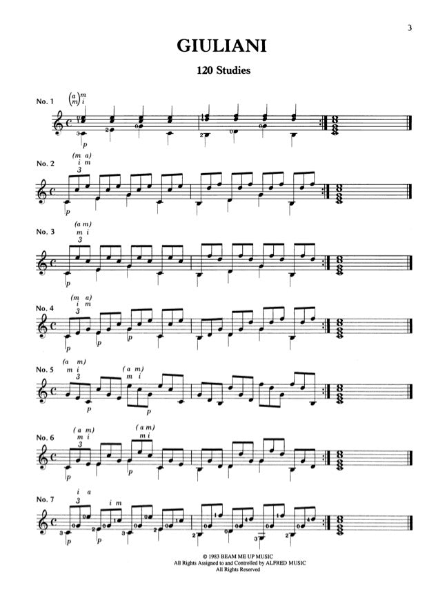 120 Studies for Right Hand Development - Kalena