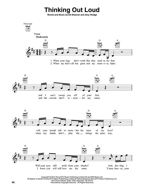 Ed Sheeran for Ukulele - Kalena