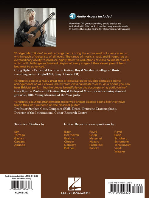 The Classical Guitar Compendium – Classical Masterpieces Arranged for Solo Guitar Standard Notation Edition (No Tablature)