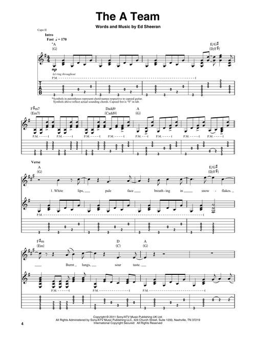 Ed Sheeran Deluxe Guitar Play-Along Volume 9 - Kalena