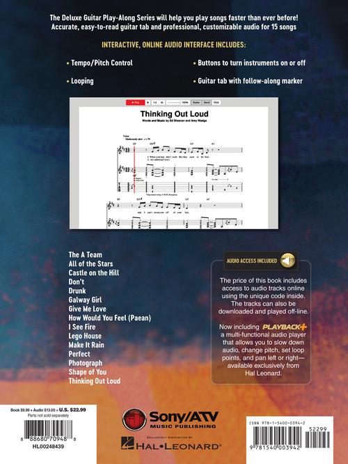 Ed Sheeran Deluxe Guitar Play-Along Volume 9 - Kalena