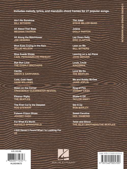 3 Chord Songs for Mandolin - Kalena