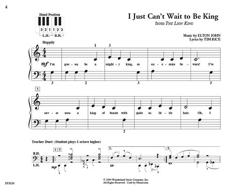 PreTime® Piano Disney Primer Level
