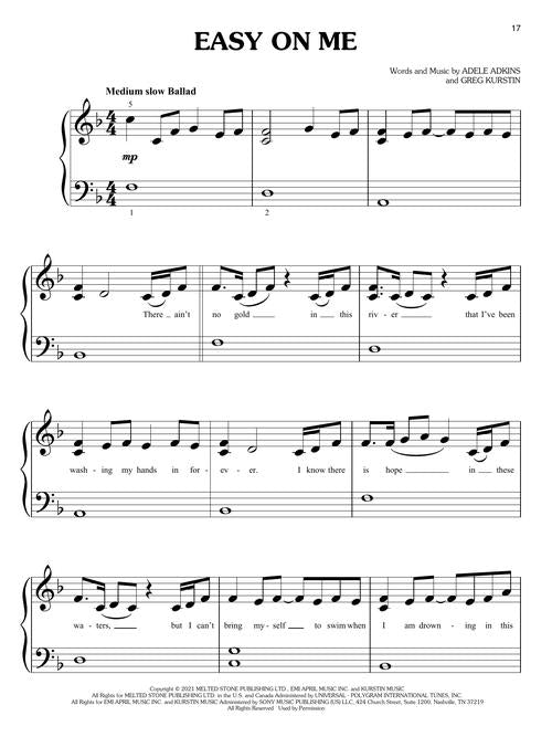 Best of Adele for Big-Note Piano – 2nd Edition - Kalena