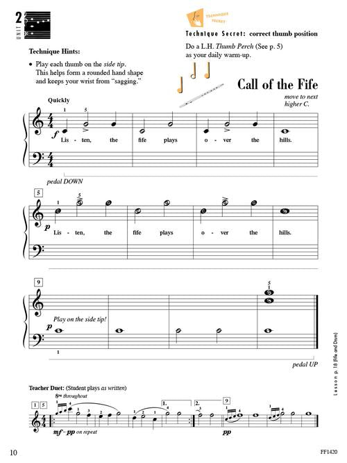 Accelerated Piano Adventures for the Older Beginner Technique & Artistry, Book 1 - Kalena