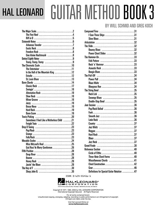 Hal Leonard Guitar Method Book 3 – Second Edition Book/Online Audio