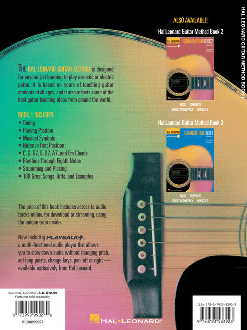 Hal Leonard Guitar Method Book 1 – Second Edition Book/Online Audio Pack