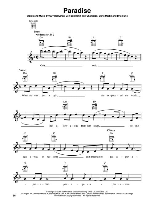 Coldplay for Ukulele - Kalena