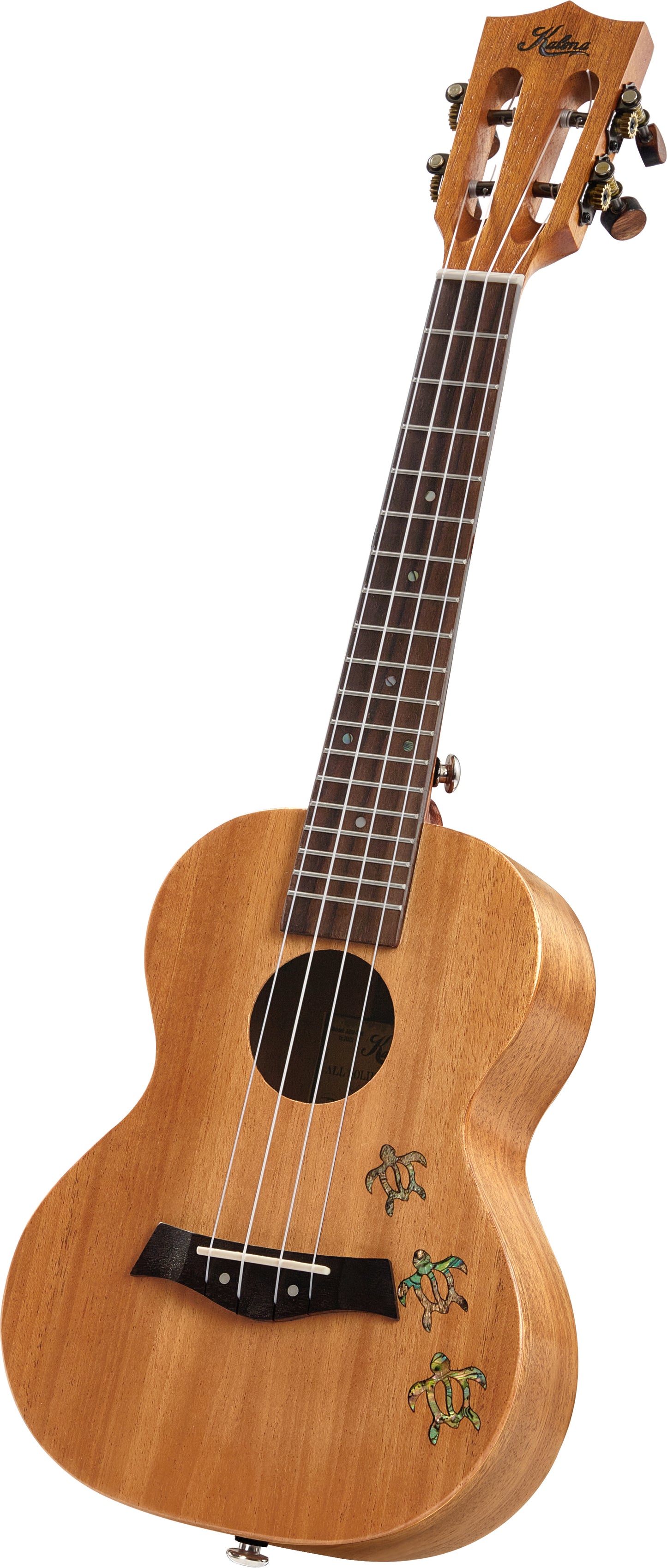 Kalena All Solid Mahogany Concert Ukulele with Inlay Turtle