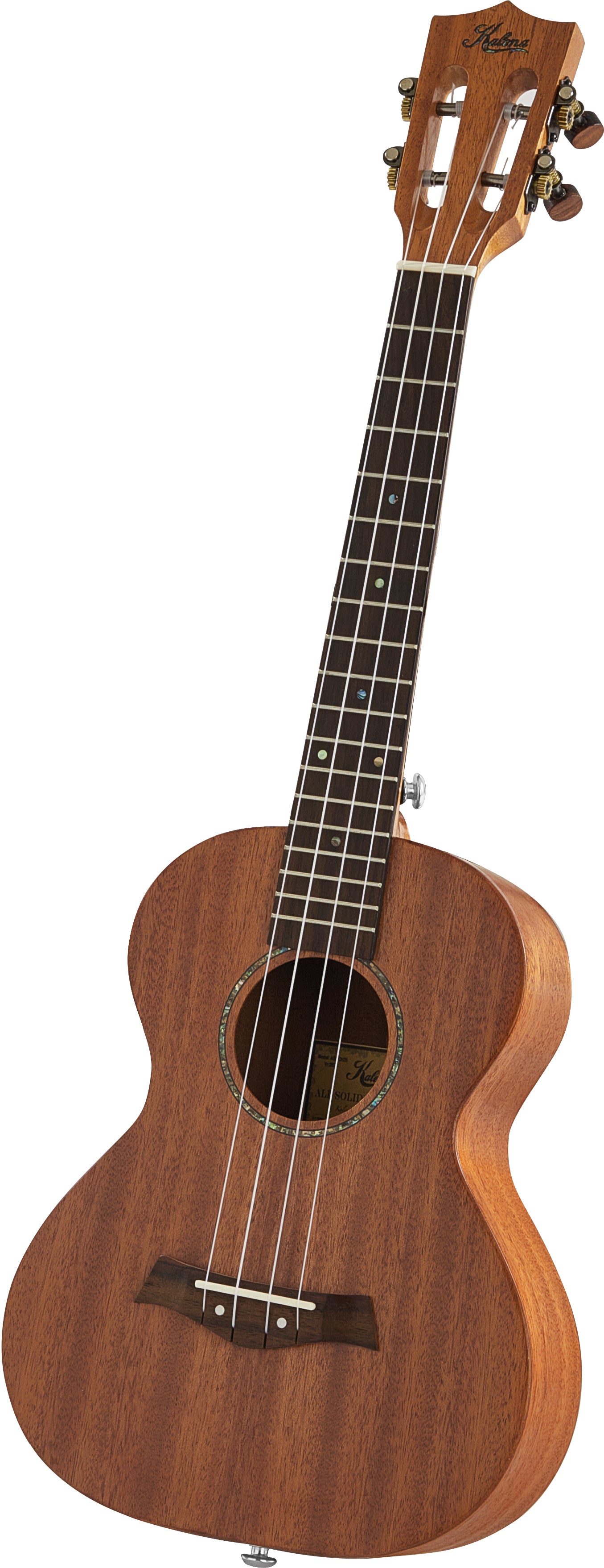 Kalena All Solid Mahogany Classical head Tenor Ukulele Complete Set: Strings, Picks, Strap, Digital Tuner, Padded Case, Starter Guide