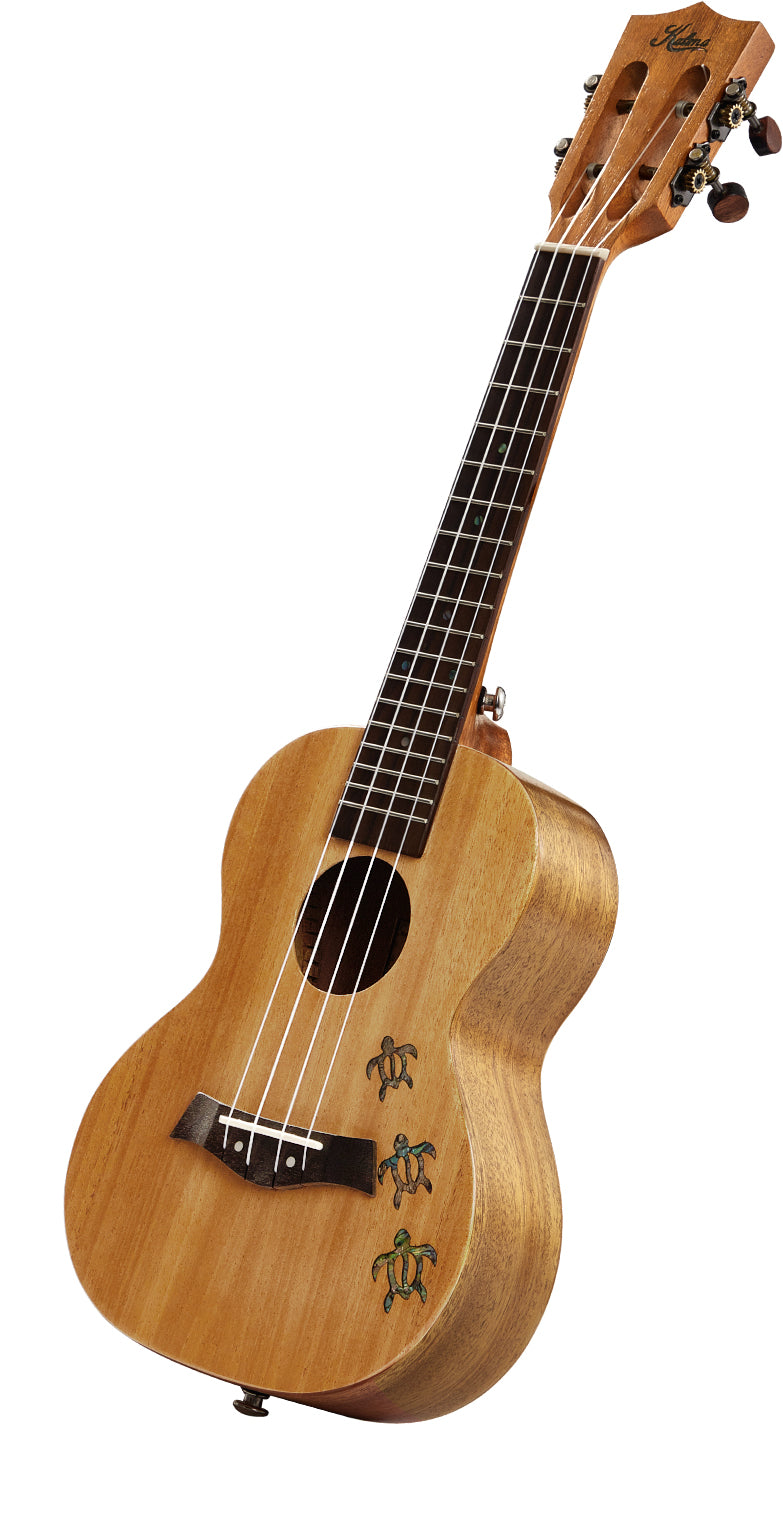 Kalena All Solid Mahogany Concert Ukulele with Inlay Turtle