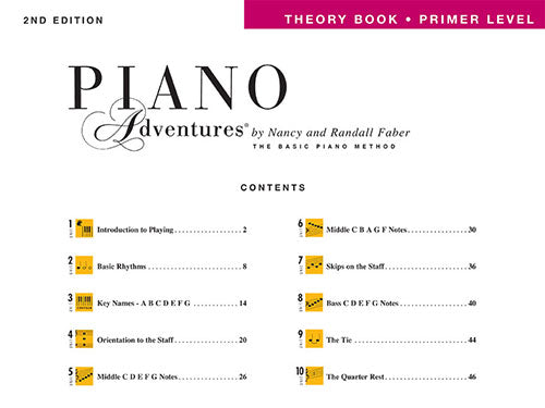 Primer Level – Theory Book – 2nd Edition Piano Adventures®