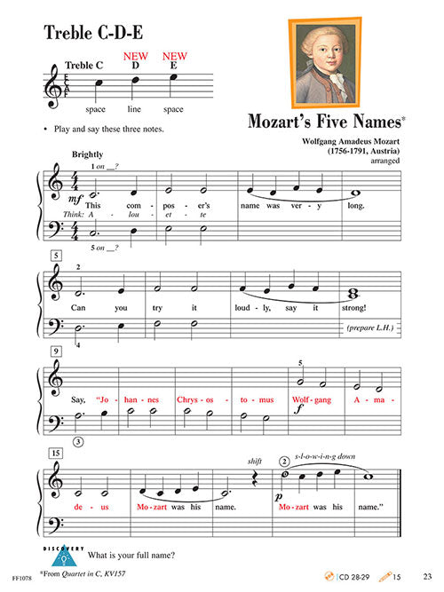 Level 1 – Lesson Book – 2nd Edition Piano Adventures®