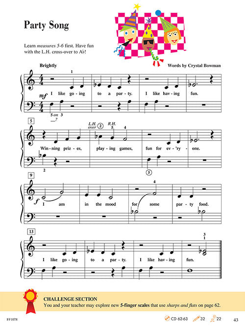 Level 1 – Lesson Book – 2nd Edition Piano Adventures®