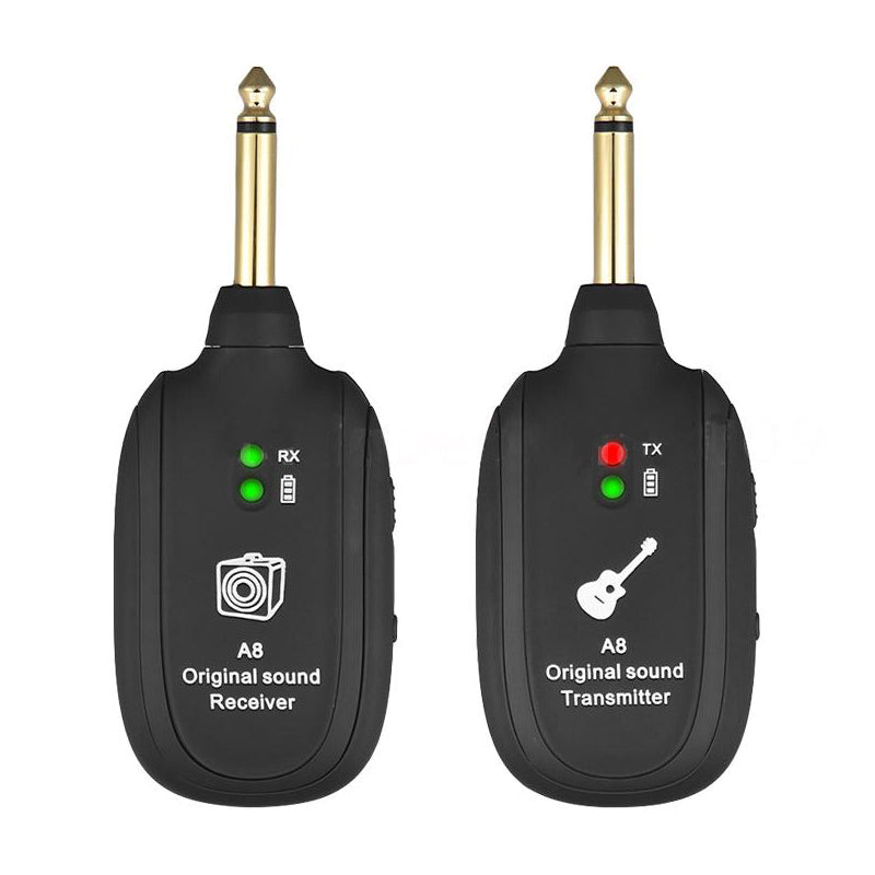 UHF A8 wireless guitar system Transmitter and receiver