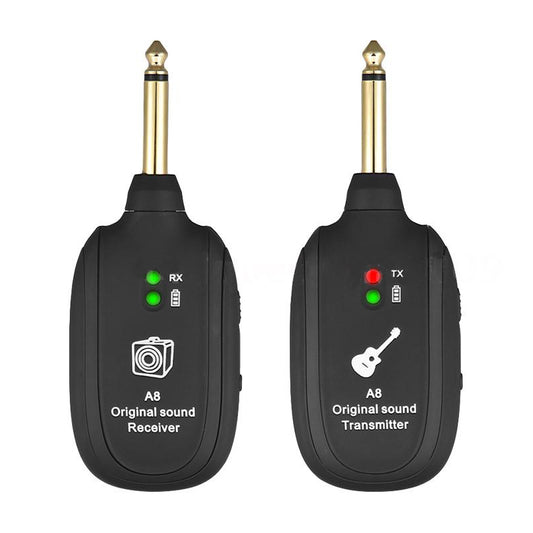 UHF A8 wireless guitar system Transmitter and receiver