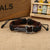 Alloy Guitar Pattern Leather Drawstring Rope Bracelet - Kalena