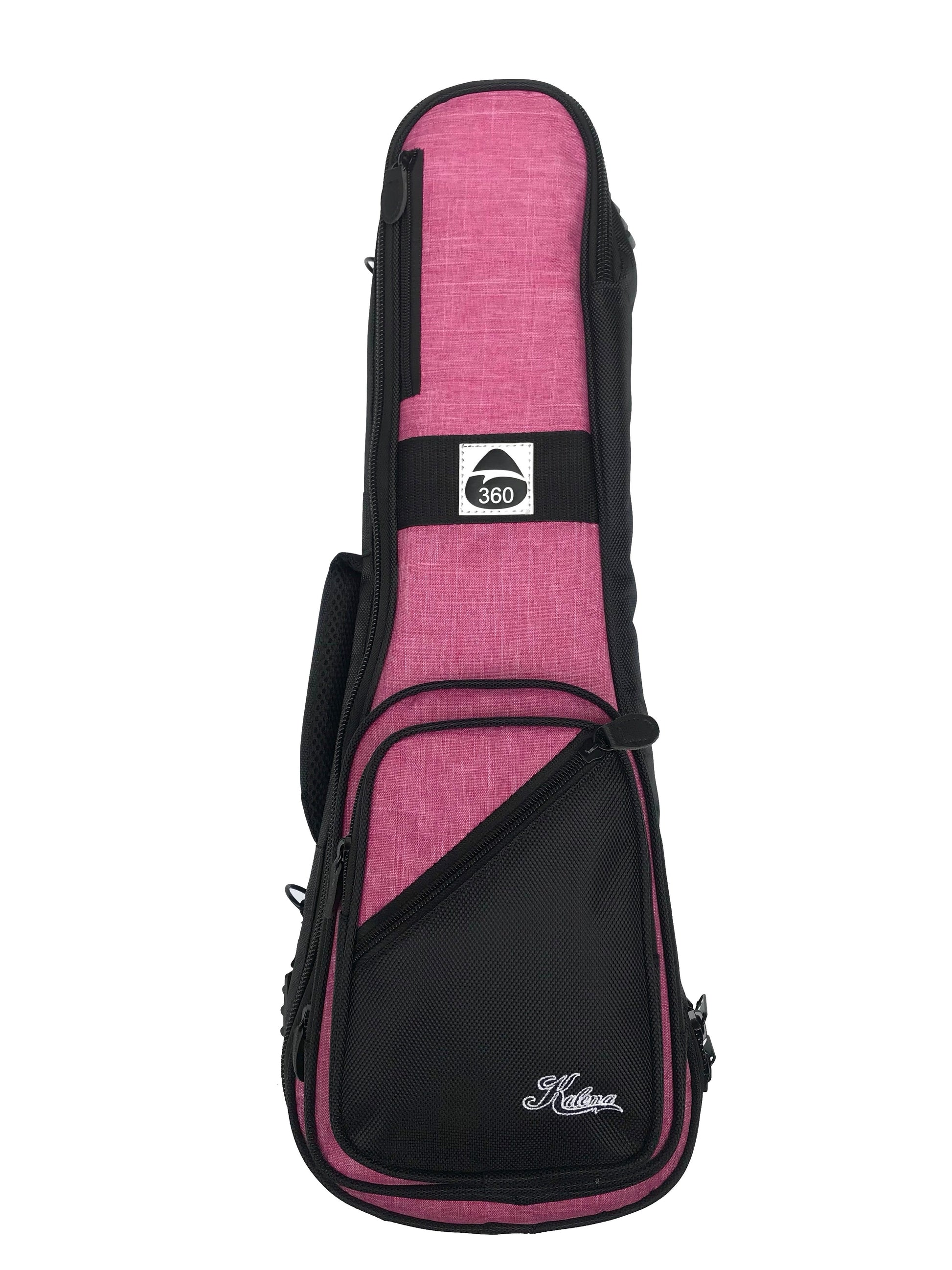 Kalena 360 Ukulele Gig Bag 1680d polyester & Canvas - Kalena Instruments / Coral Pink