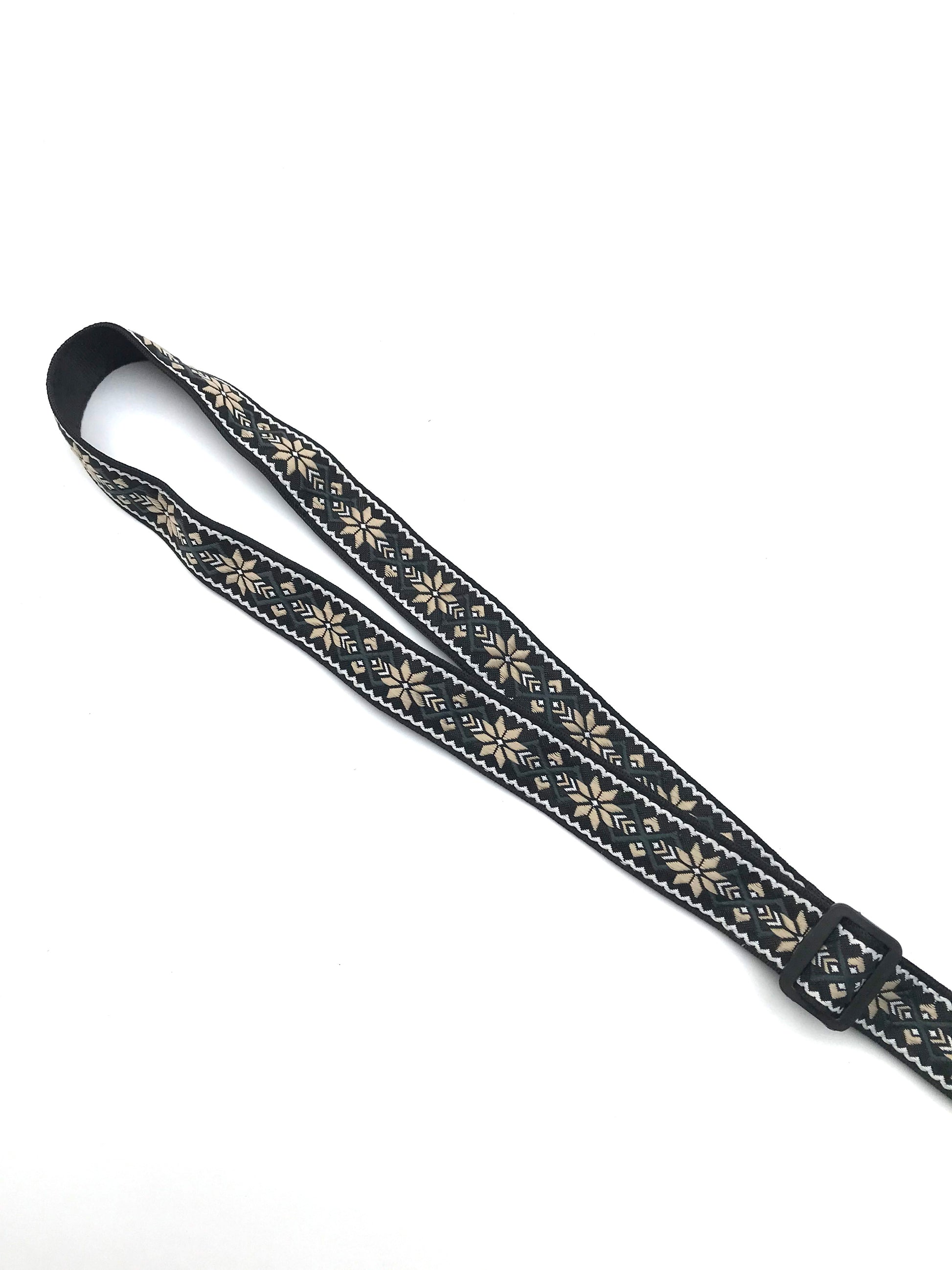 Kalena Ukulele Hook Strap Multi-leaf flower (jacquard+nylon) - Kalena Instruments