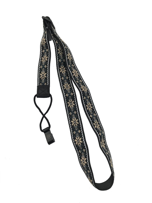 Kalena Ukulele Hook Strap Multi-leaf flower (jacquard+nylon) - Kalena Instruments