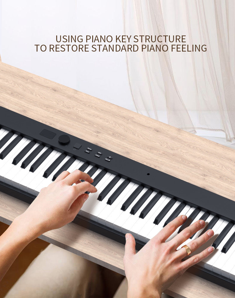 K-PJ88C PRO Real Foldable Electronic Piano 88 Keys Portable Keyboard