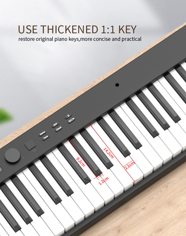 K-PJ88C PRO Real Foldable Electronic Piano 88 Keys Portable Keyboard