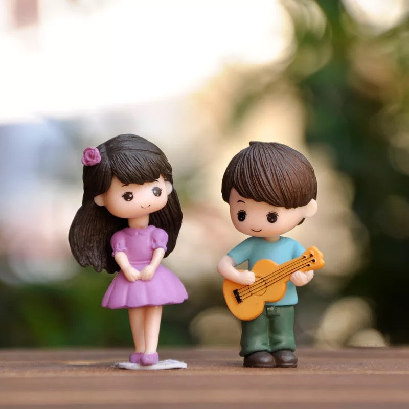 Kalena Lovers boy girl serenade keychain set - Kalena Instruments / Purple Blue