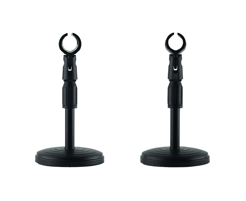 Kalena round base desktop microphone stand mic holder with clip