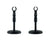 Kalena round base desktop microphone stand mic holder with clip