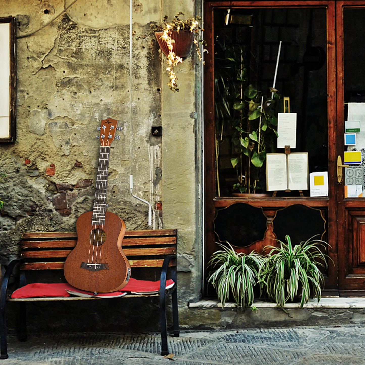 Kalena LM series Mahogany Ukulele Traditional Edition Tenor EQ pickup Warm Mahogany