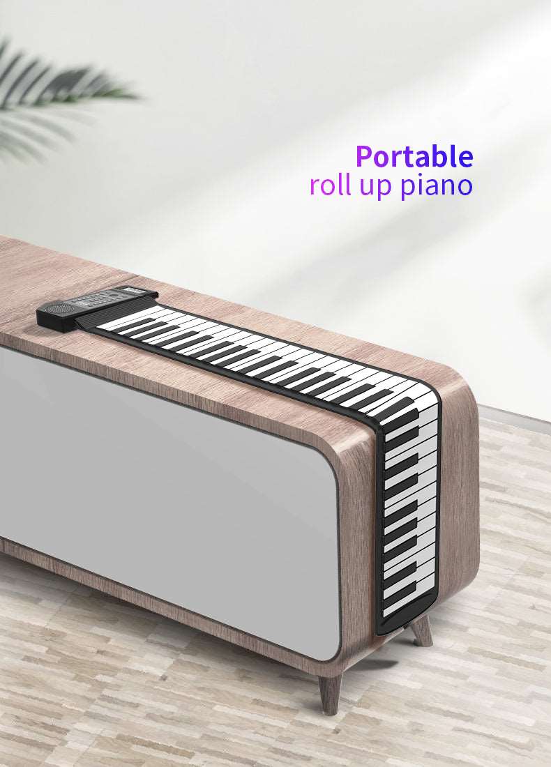 61 Keys Roll Up Piano with MIDI out K-PN61 - Kalena