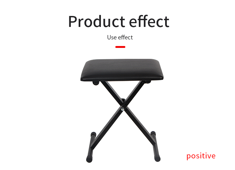 Kalena basic Piano Bench Q-90 X-Style Adjustable Padded Folding Keyboard Bench