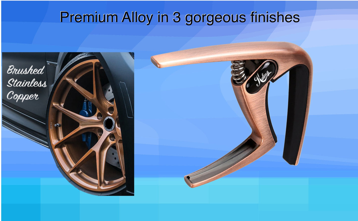 Kalena Premium Capo Deluxe Alloy - Kalena Instruments / Brushed Copper