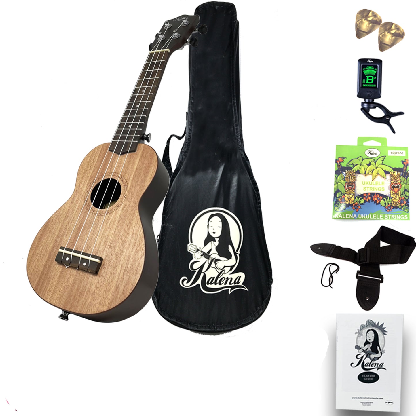 Kalena Mahogany Top Traditional Soprano Ukulele