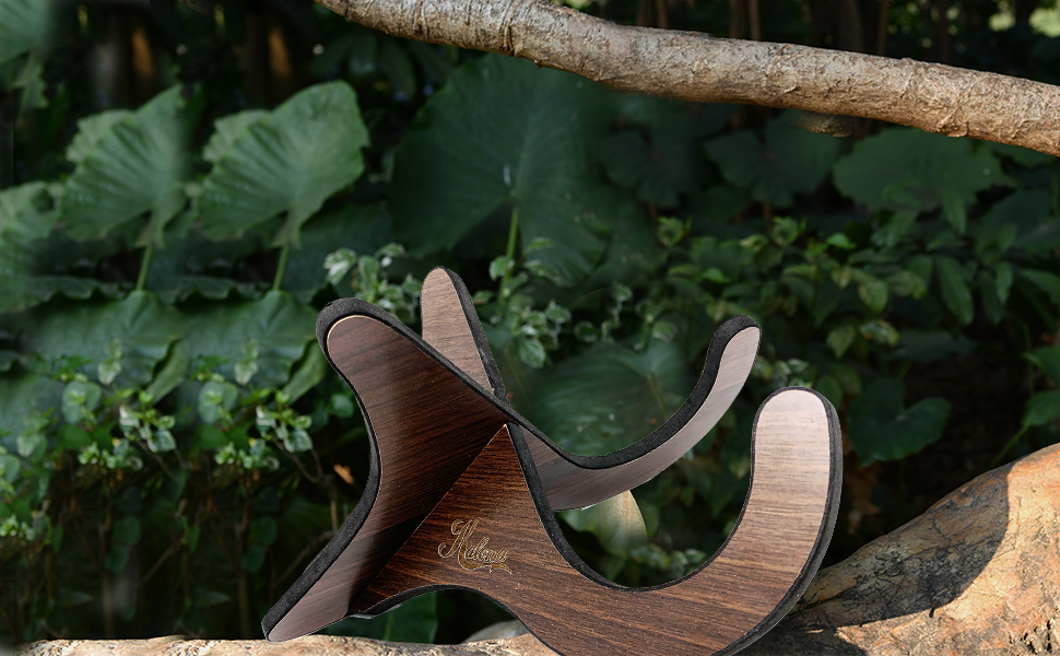 Kalena Ukulele stand Economy Wood Stand WS-U01 - Kalena Instruments / Rosewood