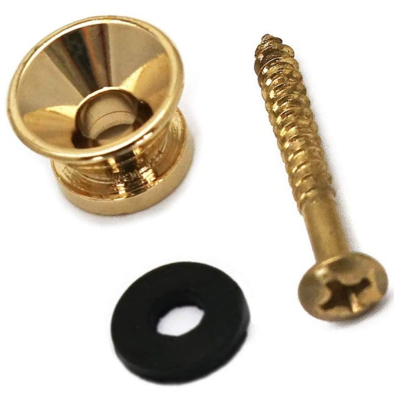 Metal Strap Buttons End Pins for Acoustic Classical Electric Guitar Bass Ukulele (Pack of 2)