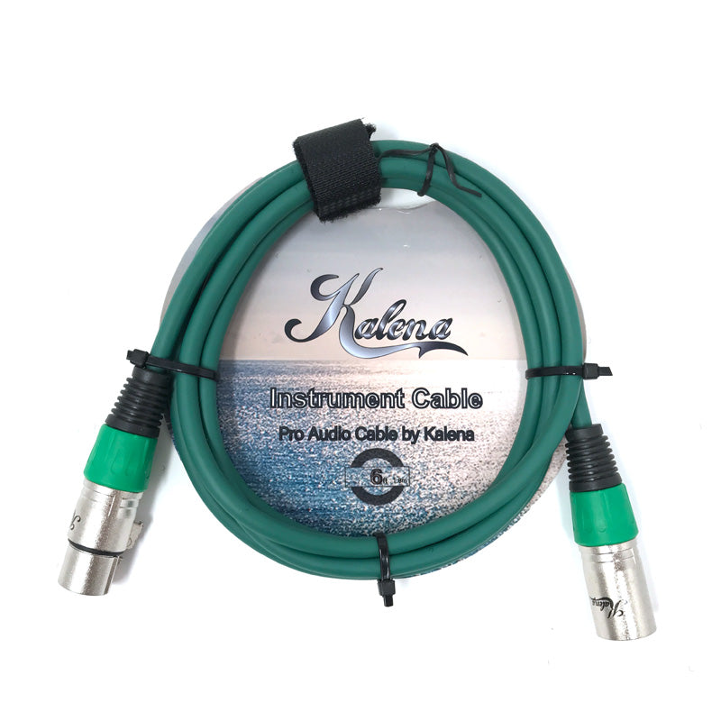 Kalena XLR mic cable (Male to female) - Kalena Instruments / Green PVC