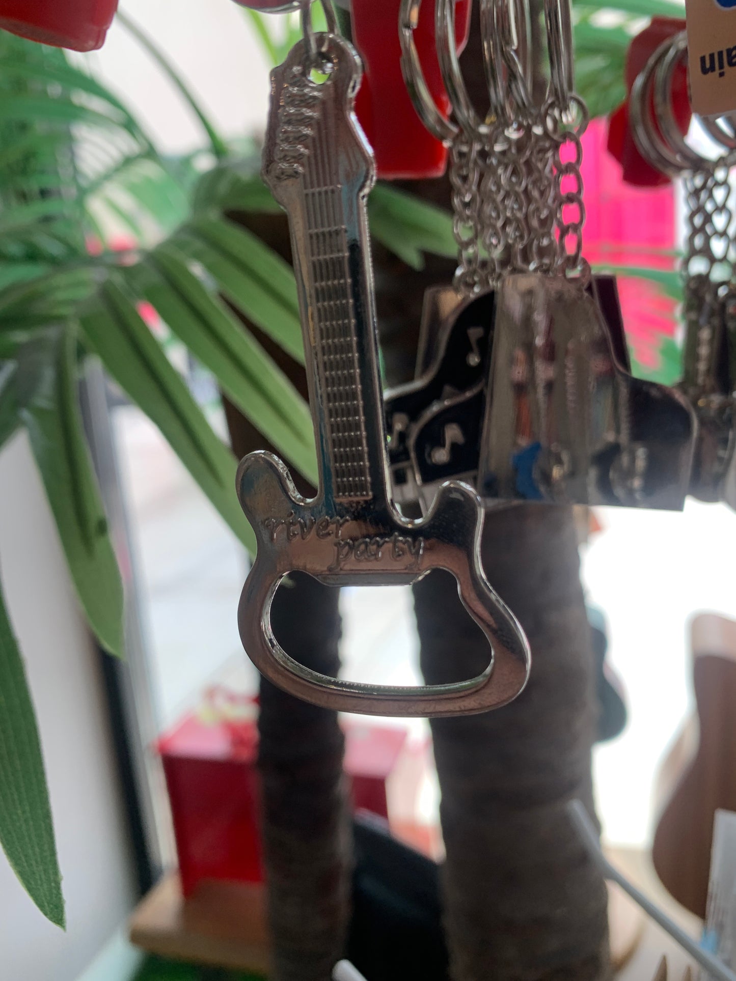 Kalena Beer Bottle Opener Guitar Keychain Creative Key Ring Kitchen Accessories