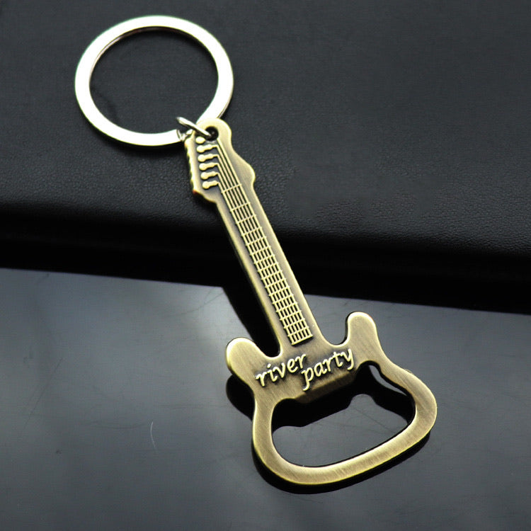 Kalena Beer Bottle Opener Guitar Keychain Creative Key Ring Kitchen Accessories