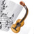 Kalena 13.5 oz Musical Notes Design Guitar Coffee Mugs Drink Tea Milk Coffee Mug Ceramic Music Cup Gift for Friend - Kalena Instruments / Classical Guitar