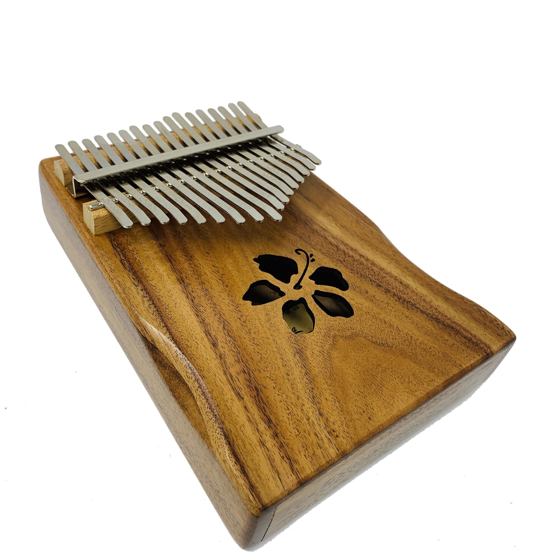 Kalena 17 key Solid Acacia Kalimba (hibiscus) with Gig Bag - Kalena Instruments
