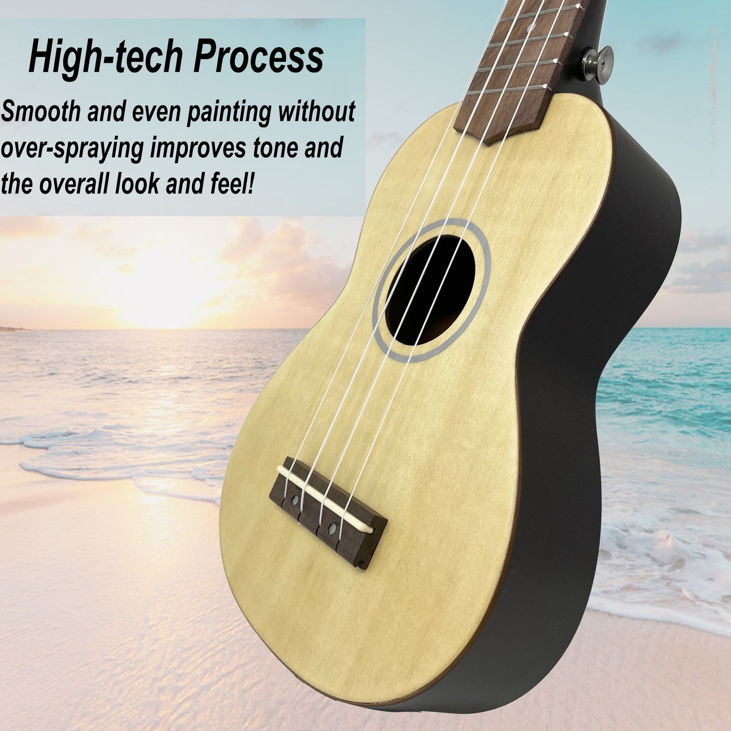 Kalena Basswood Top Soprano Traditional Ukulele