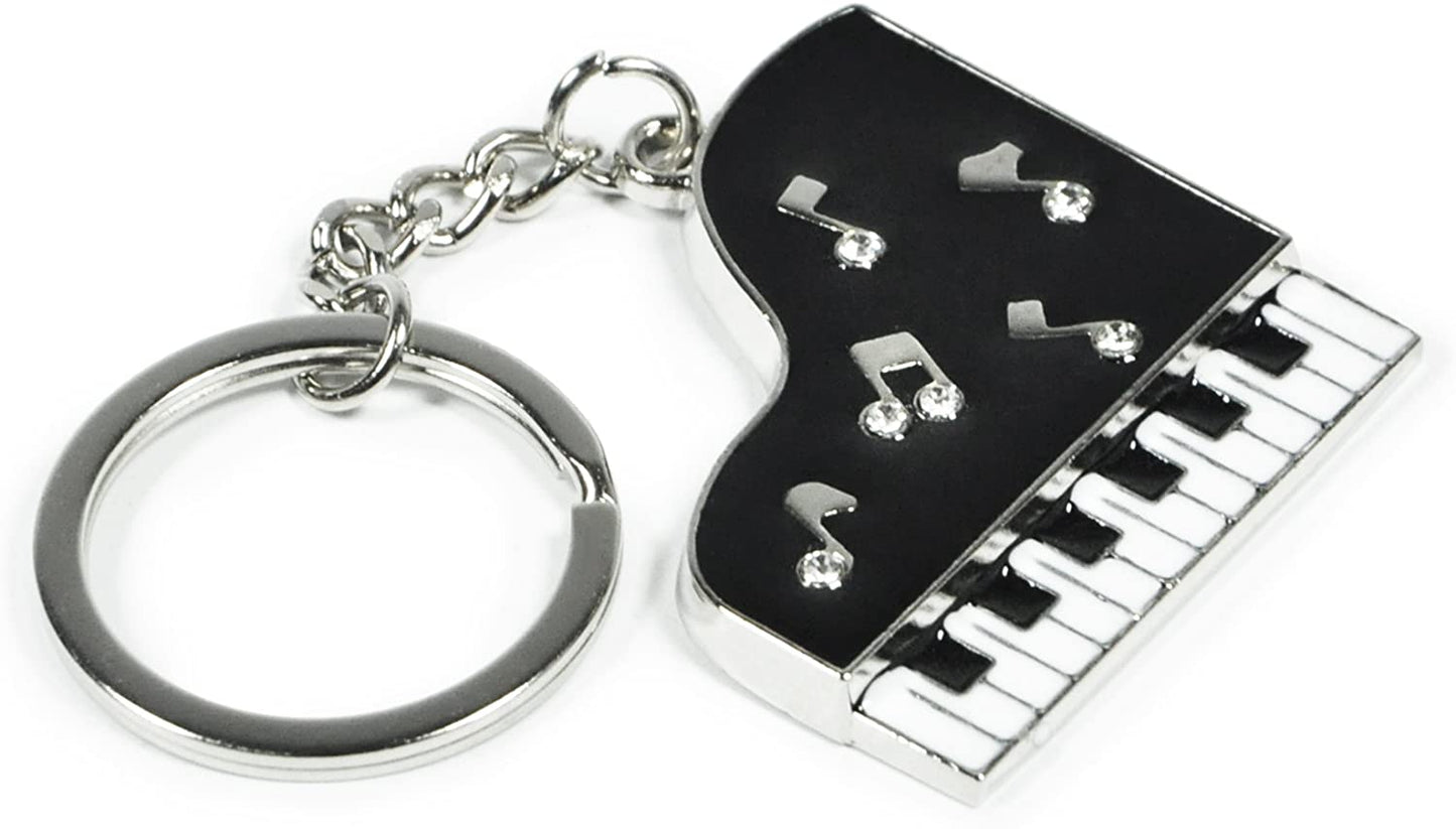 Music Piano Creative Metal Keychain