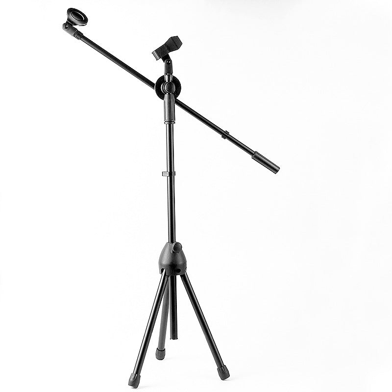 Microphone Stand Mic Boom Stand with 2 Mic Clips, Height Adjustable Tripod