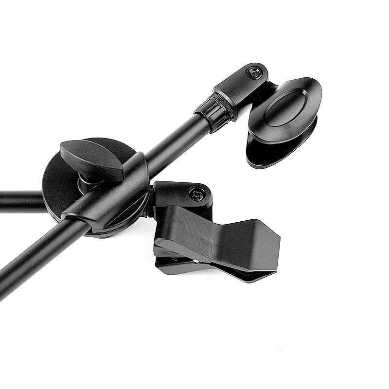 Microphone Stand Mic Boom Stand with 2 Mic Clips, Height Adjustable Tripod
