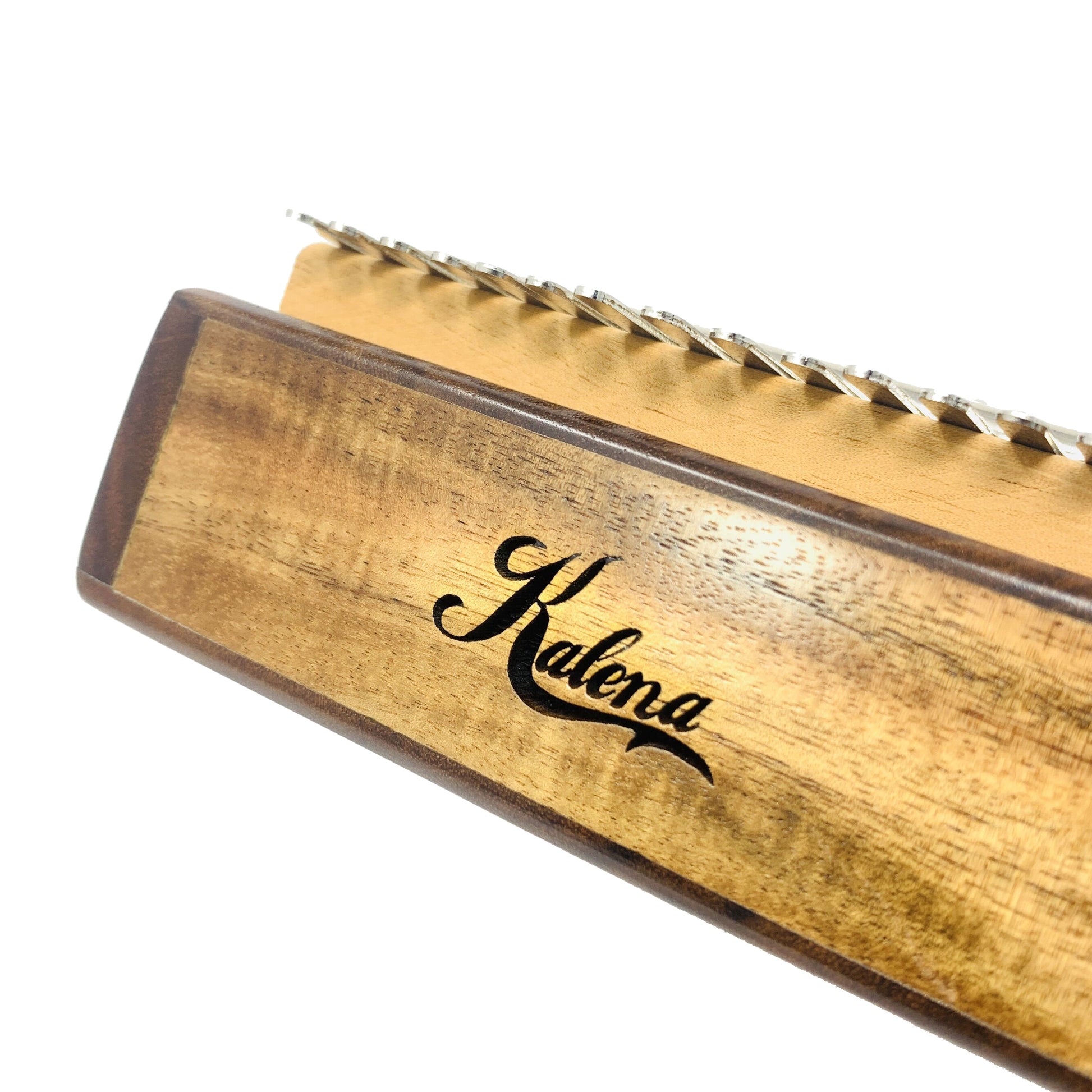 Kalena 17 key Solid Acacia Kalimba (Sun Engraving) with Gig Bag - Kalena Instruments