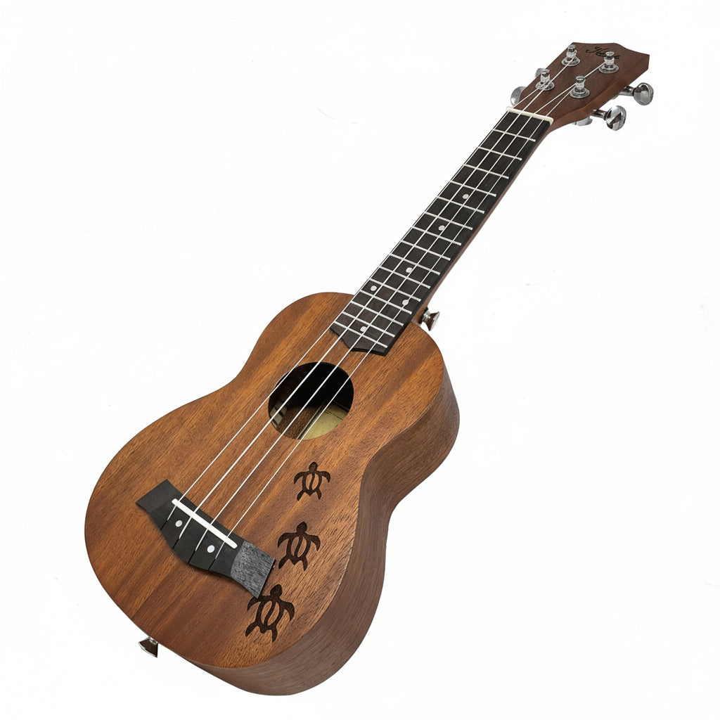 Kalena LM series Concert Mahogany Ukulele Turtle Engraving Traditional