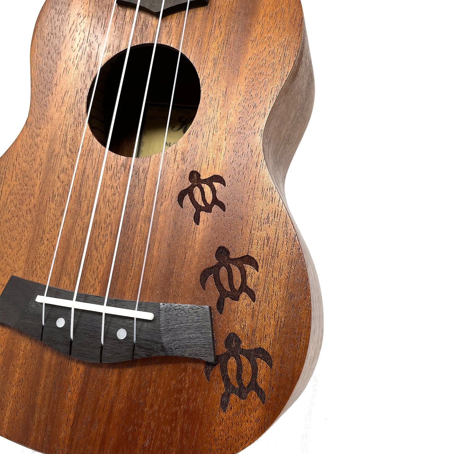 Kalena LM series Concert Mahogany Ukulele Turtle Engraving Traditional